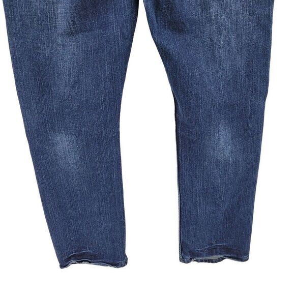 Flypaper Jeans Straight Whisker Distressed Embroidered Pockets Dark Wash 34 x 32 - Picture 11 of 14